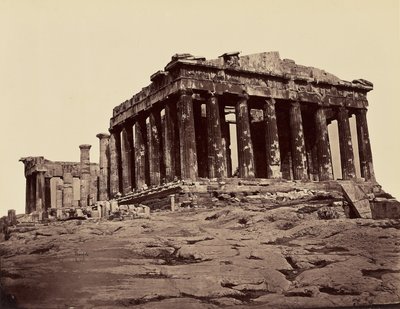 Parthenon, pris des propylees - Athény. [Od severu - západu] od Félix Bonfils