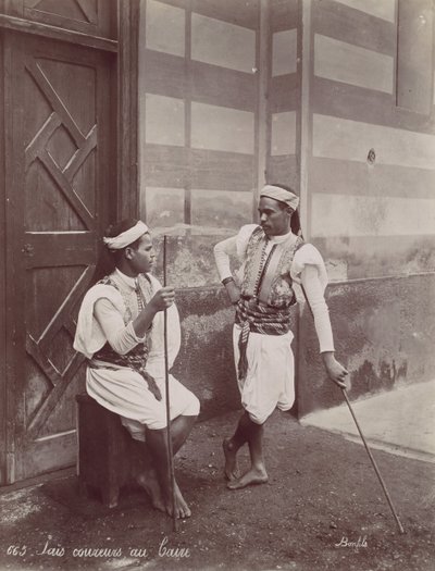 Poznejte běžce v Káhiře, 70. léta 19. století. od Félix Bonfils