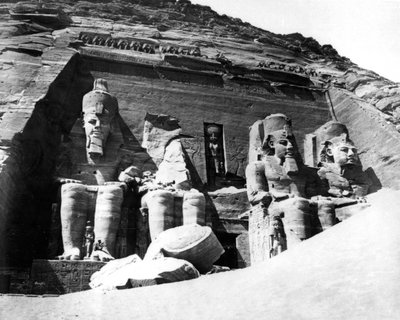 Chrám Abu Simbel, Núbie, Egypt, 1878 od Félix Bonfils