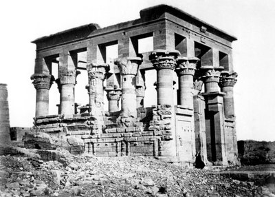 Trajanův kiosk ve Philae, Núbie, Egypt, 1878 od Félix Bonfils