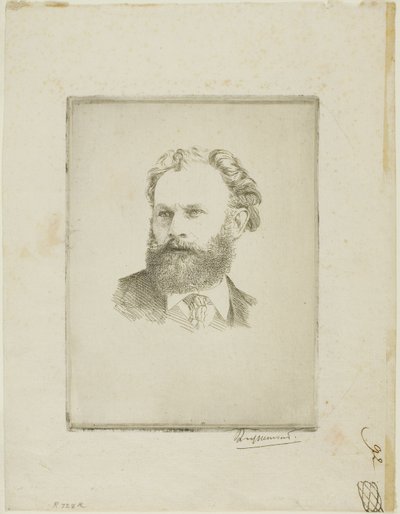 Portrét Edouarda Maneta od Félix Henri Bracquemond