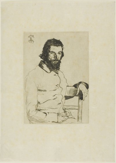 Portrét Meryona od Félix Henri Bracquemond
