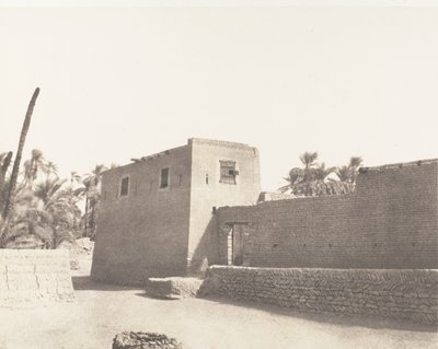 Deir, Carrefour et Habitation Particulière, 1851-52, tištěno 1853-54. od Félix Teynard