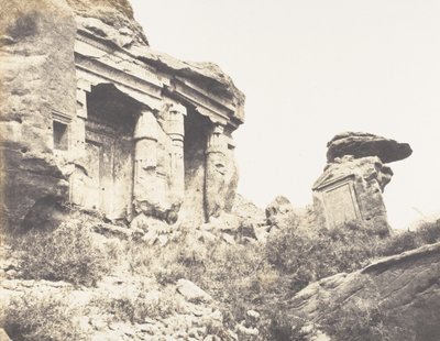 Djebel Selséléh Silsilis, Steles Architecturales Carved In The C..., 1851-52, tištěno 1853-54. od Félix Teynard