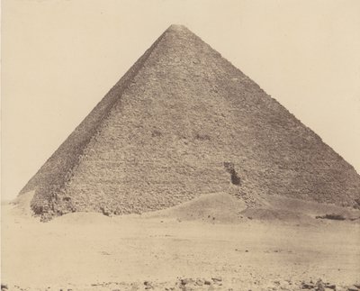 Djizeh Necropolis of Memphis, Pyramid of Cheops Great Pyramid, 1851-52, tištěno 1853-54. od Félix Teynard