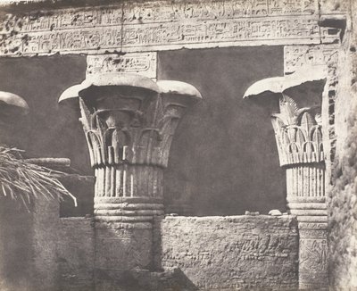 Esneh Latopolis, Construction Ensablée - Architrave, Futs, et Chapit..., 1851-52, tištěno 1853-54. od Félix Teynard