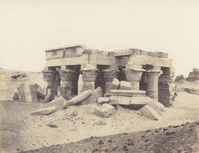 Kôm-Ombou Ombos, Celkový pohled na ruiny, 1851-52, tištěno 1853-54. od Félix Teynard