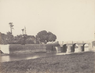 Syout, Pont Sur le Grand Canal, 1851-52, tištěno 1853-54. od Félix Teynard