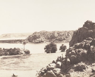 Tâfah, Žulové skály na březích Nilu, 1851-52, tištěno 1853-54. od Félix Teynard
