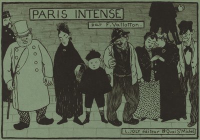 Obal alba pro Paris Intense, 1894. od Félix Vallotton