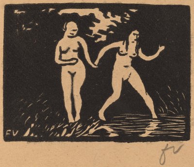 Vstup do vody od Félix Vallotton