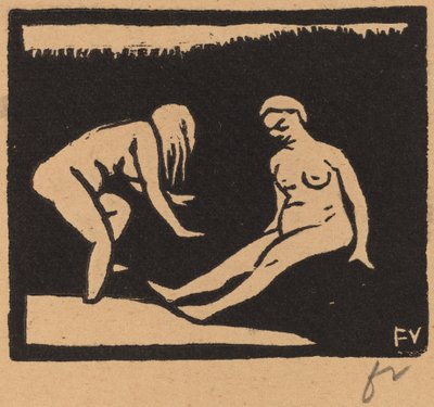 Opuštění vody (La sortie du bain) od Félix Vallotton