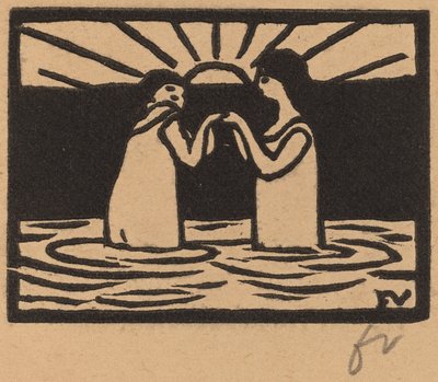 Hraní v Sun Jeux au soleil, 1893. od Félix Vallotton