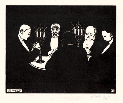 Poker od Félix Vallotton