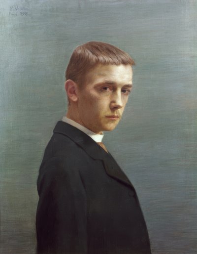Autoportrét Félixe Vallottona ve věku dvaceti let od Félix Vallotton