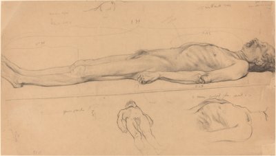 The Corpse Study for The Dead Christ, 1893. od Félix Vallotton