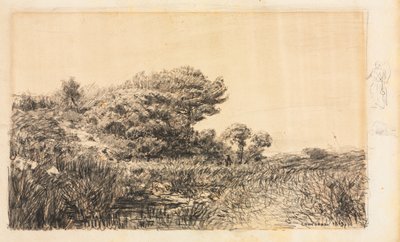 Edge of Marsh v Couronne, 1863. od Félix Ziem