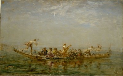 Caïque, mezi lety 1880 a 1890 (olej na dřevě) od Félix Ziem