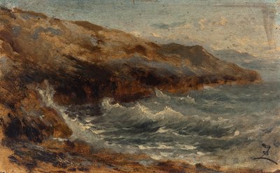 Vlna, mezi lety 1850 a 1860 (olej na papíře na plátně) od Félix Ziem