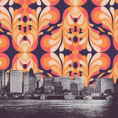 Barevné nebe nad New Yorkem od Florent Bodart