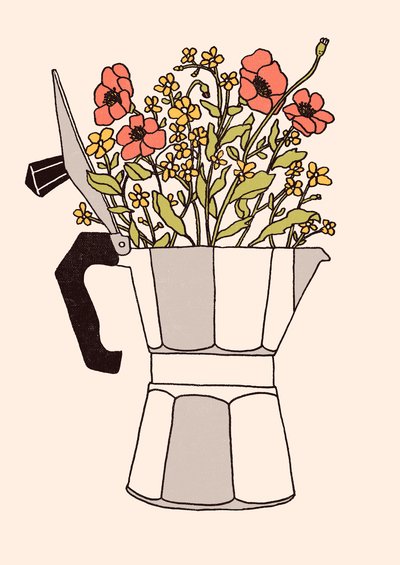 Moka Flowers, 2019 (digitální) od Florent Bodart