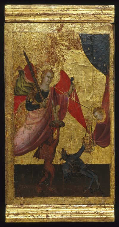 Svatý Vavřinec se přimlouvá za duši císaře Jindřicha II od Florentine Lorenzo di Niccolò