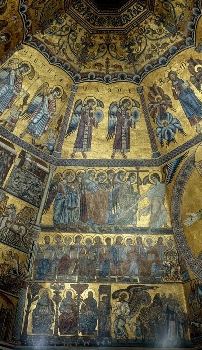 Mozaika na klenutém stropě St Johns Baptistry, Florencie (mozaika) od Florentine School