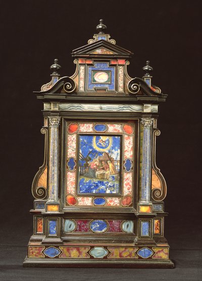 Přenosný oltářní obraz s Narozením, florentský (pietra dura) od Florentine School