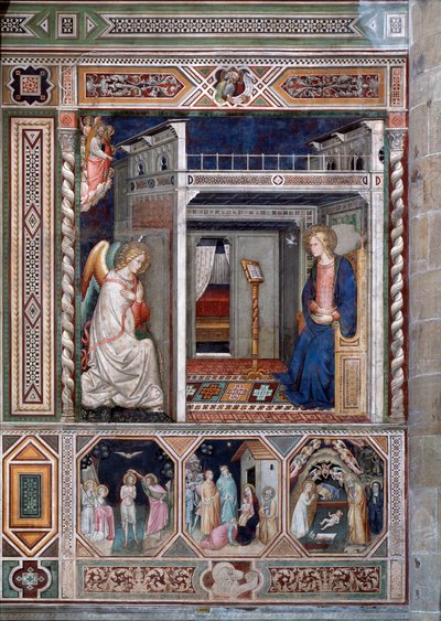Zvěstování - Freska od Florentine School