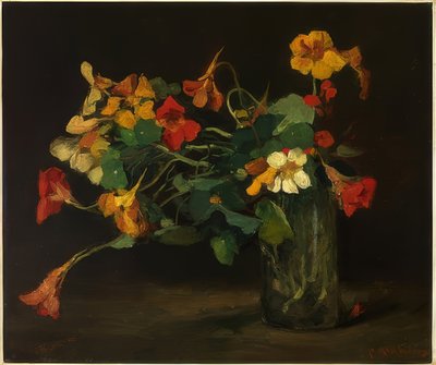 Zátiší s květinami s nasturtiums od Floris Arntzenius