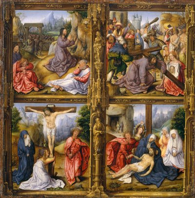 Čtyři scény z pašije. od Follower of Bernard van Orley