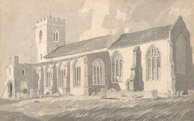 South Side of Catfield Church, Norfolk od Follower of John Sell Cotman