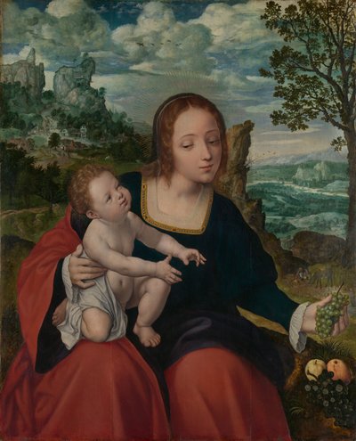 Zbytek na útěku do Egypta, ca. 1540. od Follower of Quentin Metsys