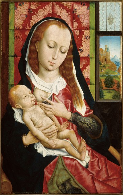 Panna s dítětem od Follower of Rogier van der Weyden