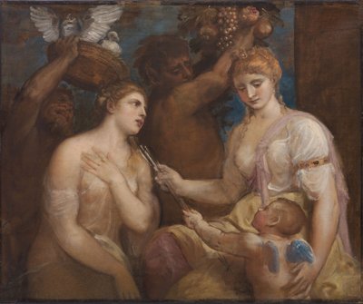 Alegorie Venuše a Amora od Follower of Titian