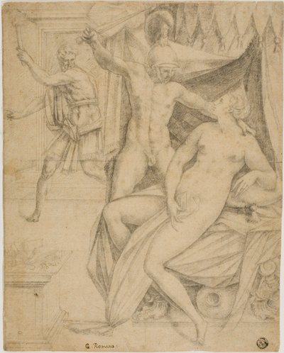 Tarquin a Lukrécie od Fontainebleau School