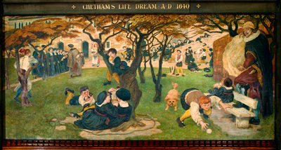 Chethamův životní sen z roku 1640 od Ford Madox Brown