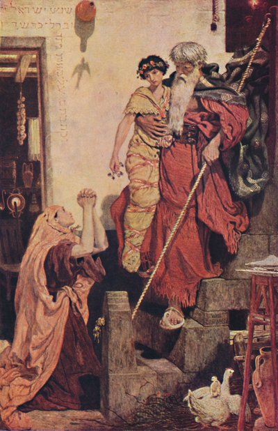 Elijah Restoring the Widows Son, 1868, 1947 od Ford Madox Brown