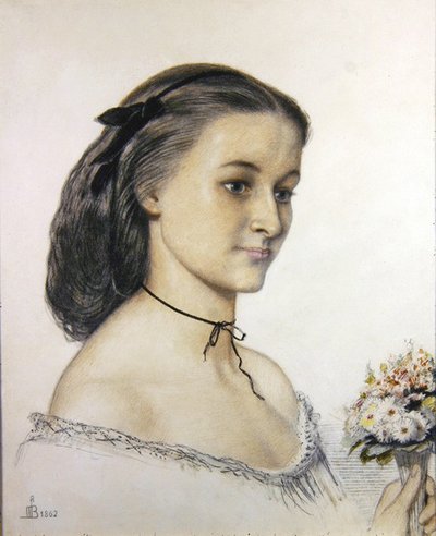 Portrét slečny Louie Jonesové od Ford Madox Brown