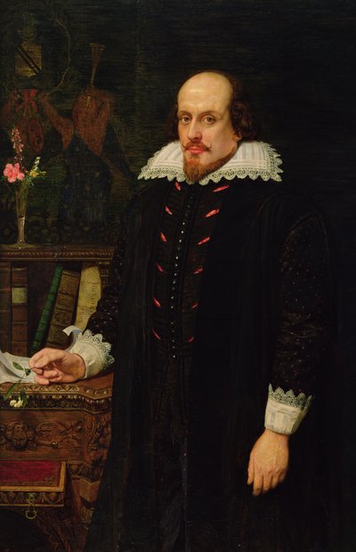 Portrét Williama Shakespeara (1564-1616) 1849 (olej na plátně) od Ford Madox Brown