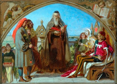 Náčrt pro „Wycliffe Reading His Translation“, 1847 od Ford Madox Brown