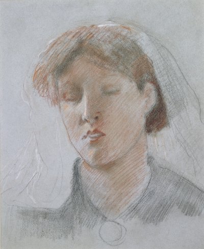 Umělcova žena Emma na její svatební den od Ford Madox Brown