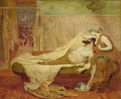 Sen o Sardanapalu od Ford Madox Brown
