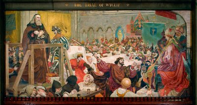 Proces s Wyclifem od Ford Madox Brown