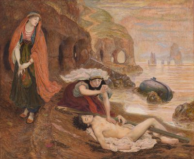 Nález Dona Juana Haidée od Ford Madox Brown