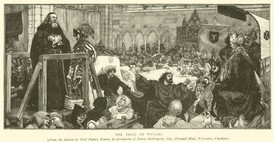Soud s Wyclifem od Ford Madox Brown