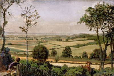 „Pohled z Shorn Ridgway, Kent“, 1849 a 1873 od Ford Madox Brown