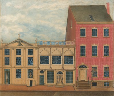 The Shop and Warehouse of Duncan Phyfe, 168-172 Fulton Street, New York City, ca. 1816. od Formerly attributed to John Rubens Smith