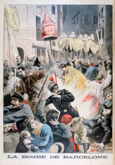 Bomba v Barceloně, 1896 od Fortuné Méaulle