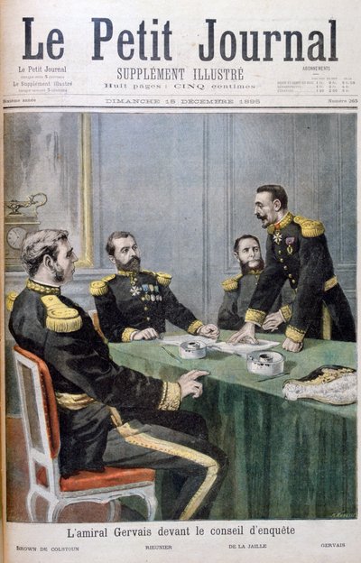 Admirál Gervais před vyšetřovací komisí, 1895 od Fortuné Méaulle